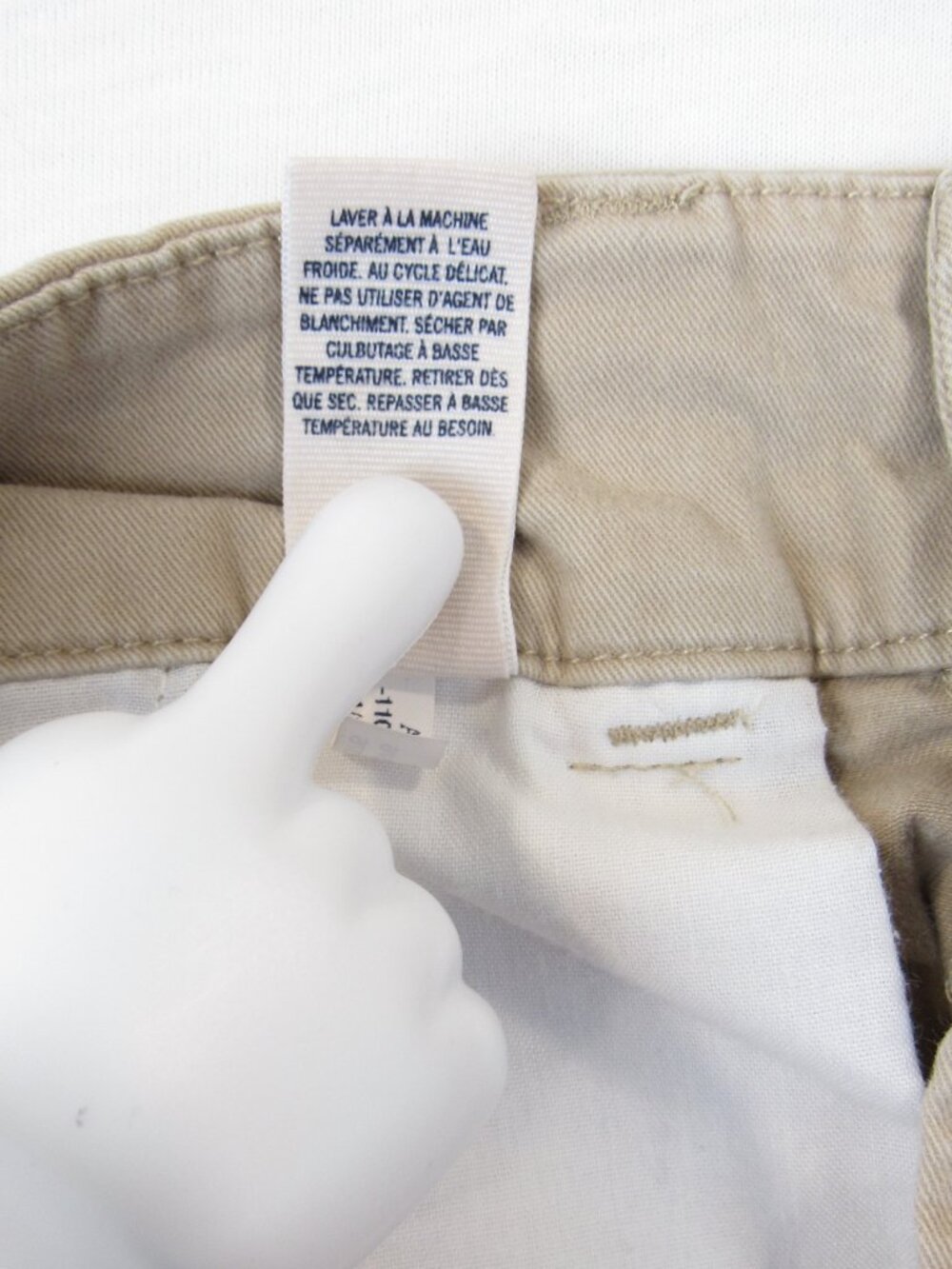 American Eagle Outfitters Micro Mini Shorts Junior's 6 Khaki Stretch Low Rise - Picture 5 of 5